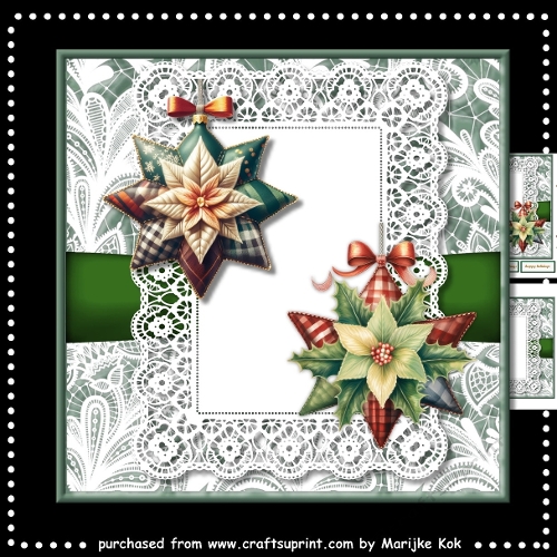 Poinsettia Ornaments Mini Kit