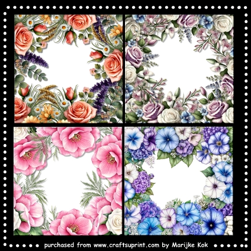 Flower Frames Toppers