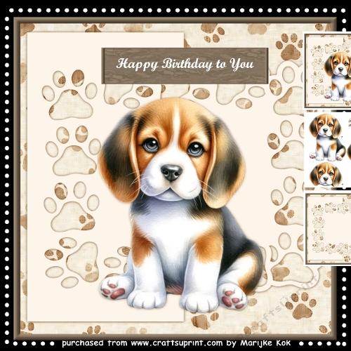 Cute Beagle  Puppy  Mini Kit 3
