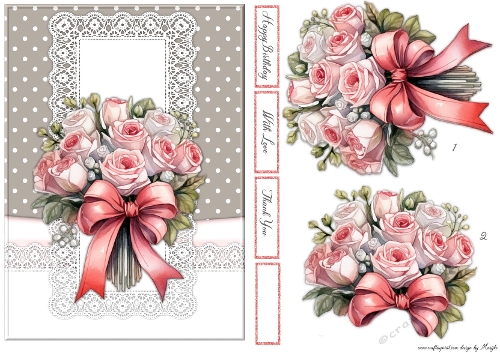 Quick Card  Roses Bouquet