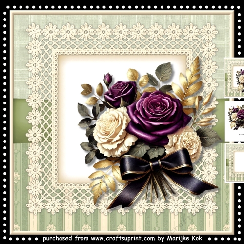 Elegant Vintage Roses Mini Kit