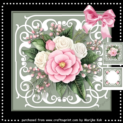 Pretty Flowers   7x7  Mini Kit