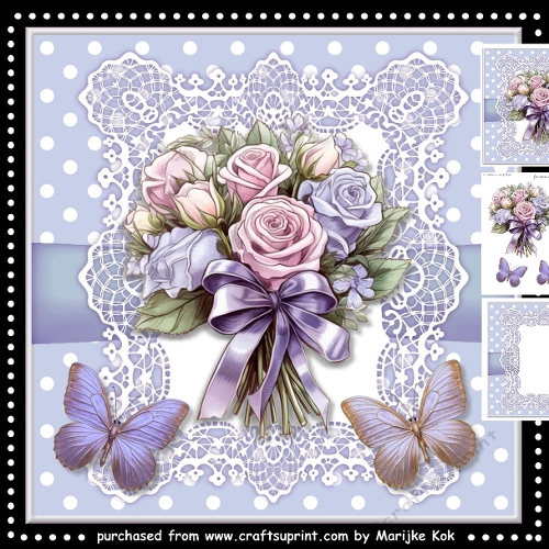 Pretty Roses & Butterflies Mini Kit