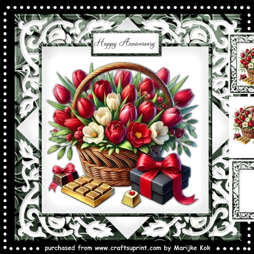Happy  Anniversary   Basket   Mini   Kit