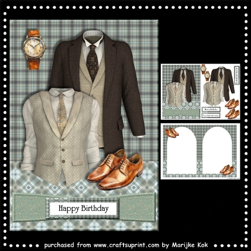 cup1428469_936 -  5x7 Birthday Gentleman Mini Kit