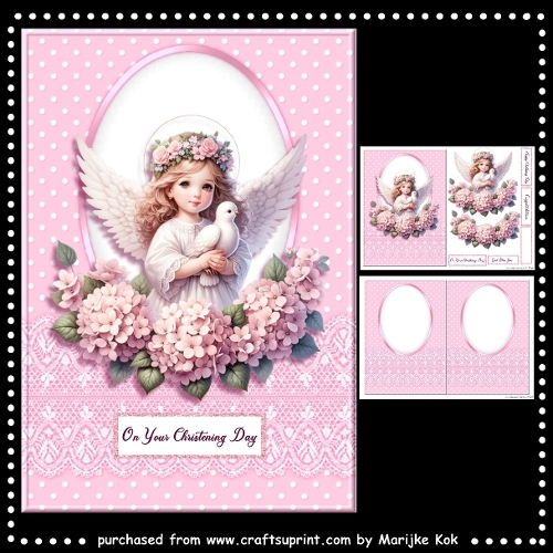 Sweet Angel Christening Girl Mini Kit