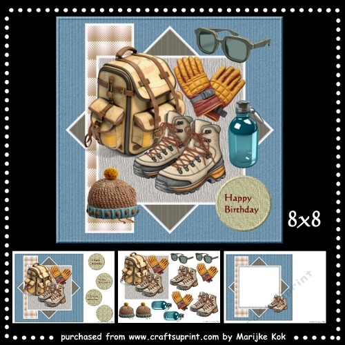 Male Card Hiking Mini Kit