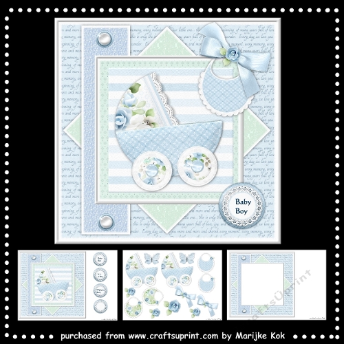 Baby Boy  8x8   Mini Kit