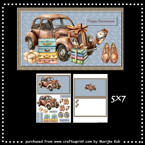 Male Card Retirement  Mini Kit  5x7