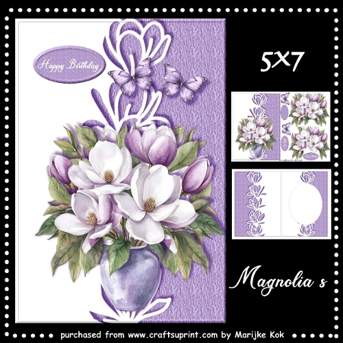 Magnolia In Vase Mini Kit
