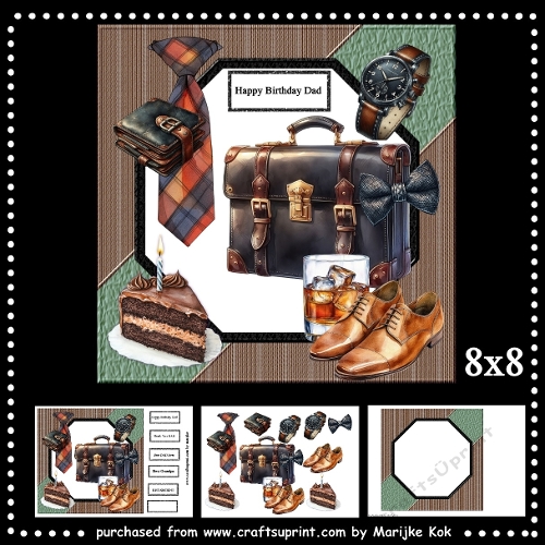 Male Card Octagon Mini Kit