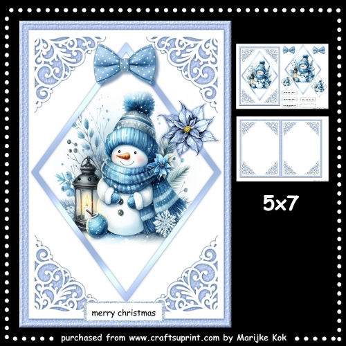 A5 Cute Snowman Mini Kit