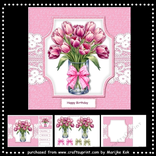 Dutch Tulips 8x8 Mini Kit