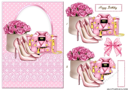 Quick  Card Fashion In Pink