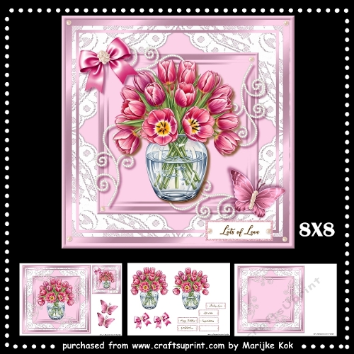 Pink Tulips Bouquet Mini Kit