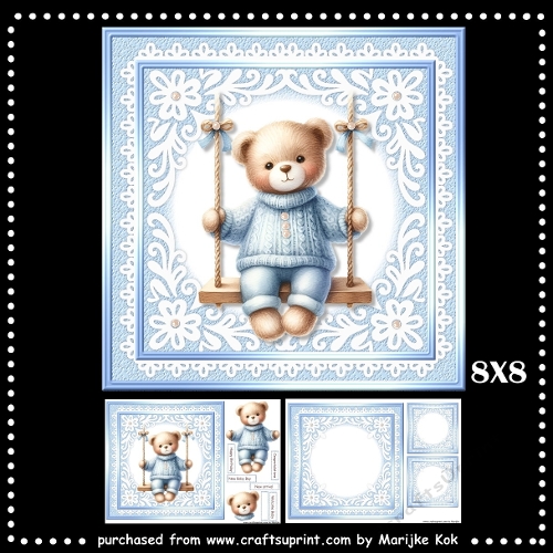 Cute Teddie Baby Boy Mini Kit