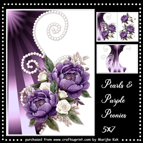 Pearls & Purple Peonies Mini Kit