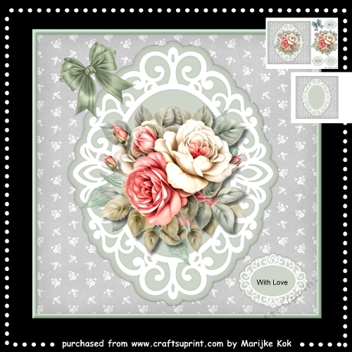 Lovely  Garden  Roses  Mini  Kit  7x7