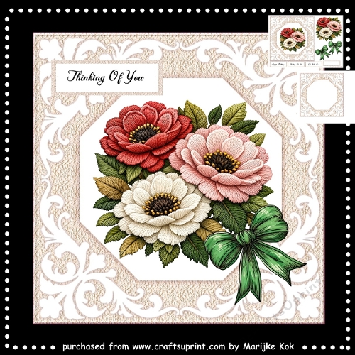Antique Roses   Mini Kit 7x7