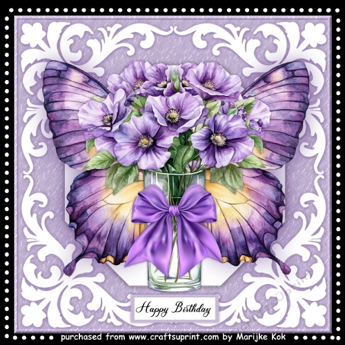 Butterfly  Beauty  8x8  Mini KIt
