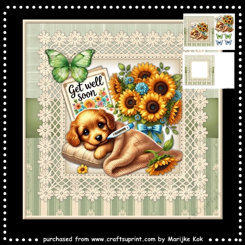Get Well Soon Puppy  Mini Kit