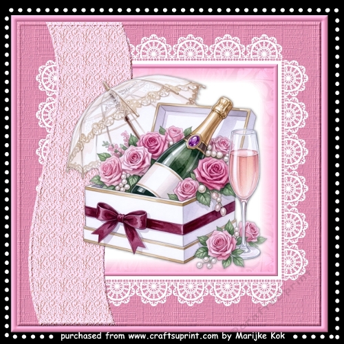 Champagne and  Roses Mini Ki   8x8