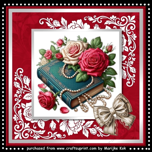 Vintage Book &  Roses Bouquet Mini Kit