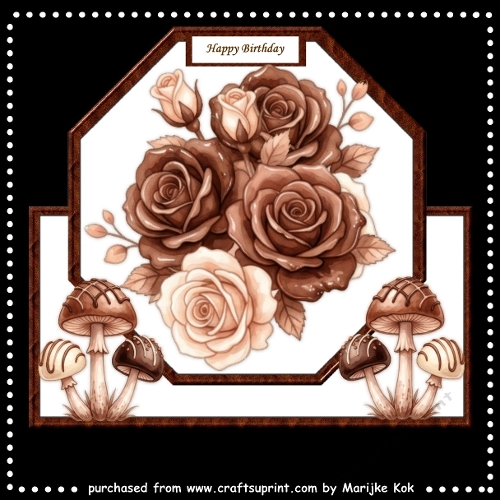Chocolate  Roses   Birthday Mini Kit