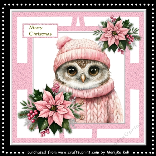 Christmas Owl Mini Kit 7x7