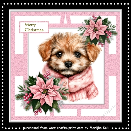 Christmas  Puppy Mini Kit 7x7