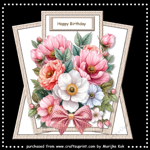 Shaped  Topper  Gorgeous  Flowers