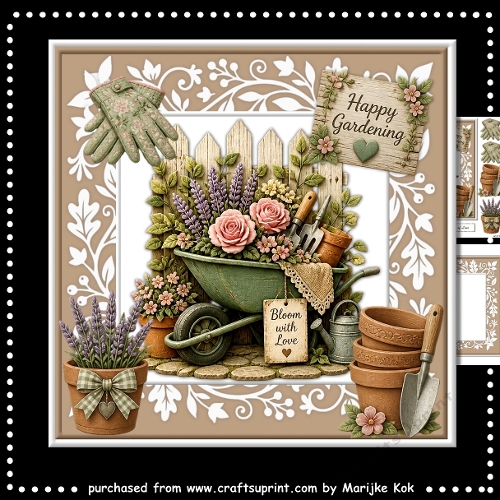 Happy  Gardening   7x7   Mini Kit
