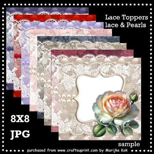 CU Lace Toppers 8x8