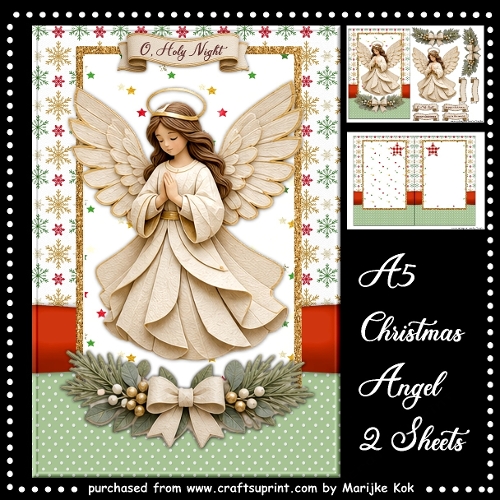 A5  Christmas Angel  Mini Kit