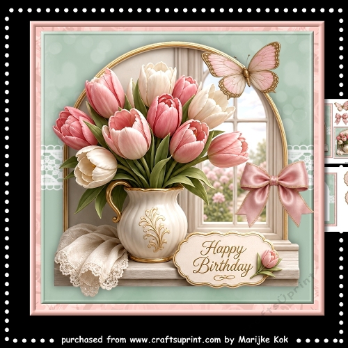 Window  Tulips Mini Kit