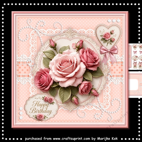 Romantic Roses Mini Kit 7x7