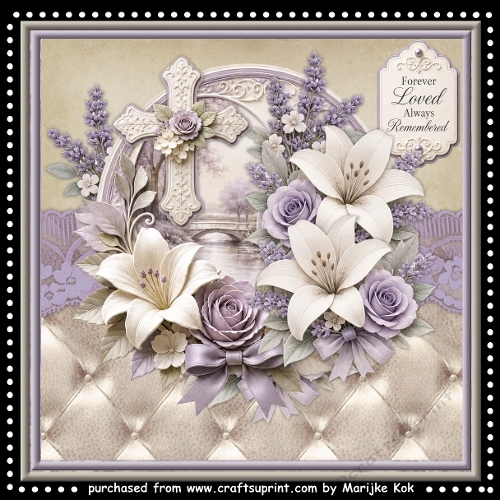 Sympathy Lilies and Cross Mini Kit