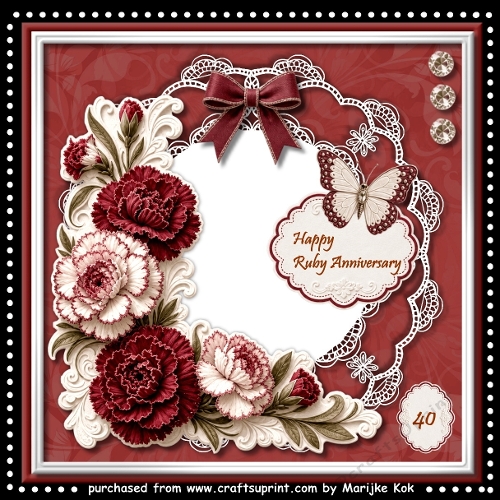 Ruby Anniversary   Mini Kit   8x8