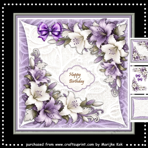 Lilies and Lace  7x7 Mini Kit