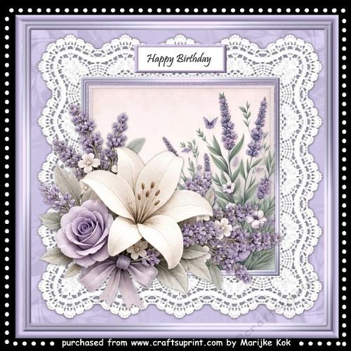 Lavender Beauty & Lace Mini Kit 8x8
