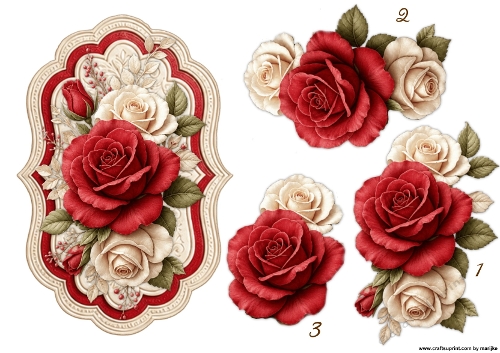 Romantic  Roses Topper Step By Step