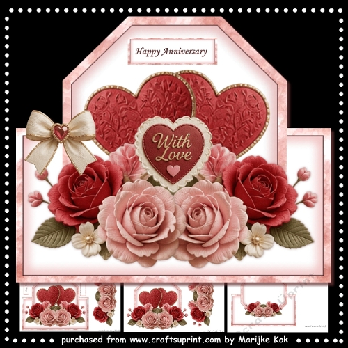 Shaped Topper   Romantic Roses Mini Kit