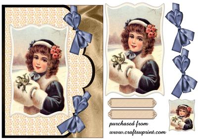 Vintage Snow Girl