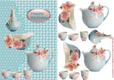 Happy Birthday Blossom Dishes