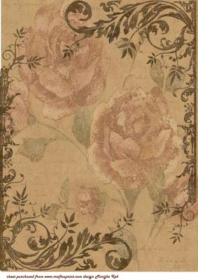 Vintage Roses and Swirls