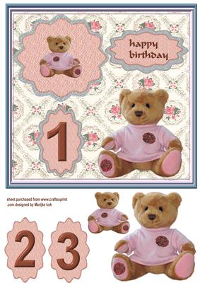 1-2-3- Year Happy Birthday
