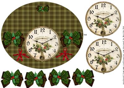 Wobble Christmas Vintage Clock