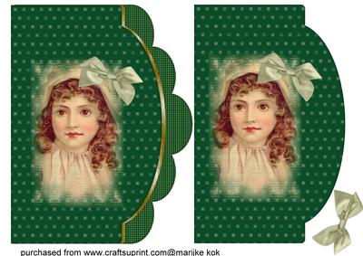 Vintage Girl in Green