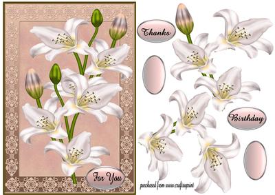 Lilly of the Valley Decoupage
