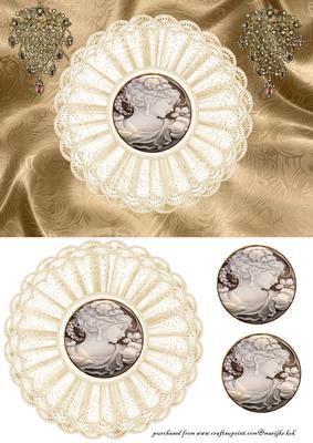 Cream Cameo Broderie